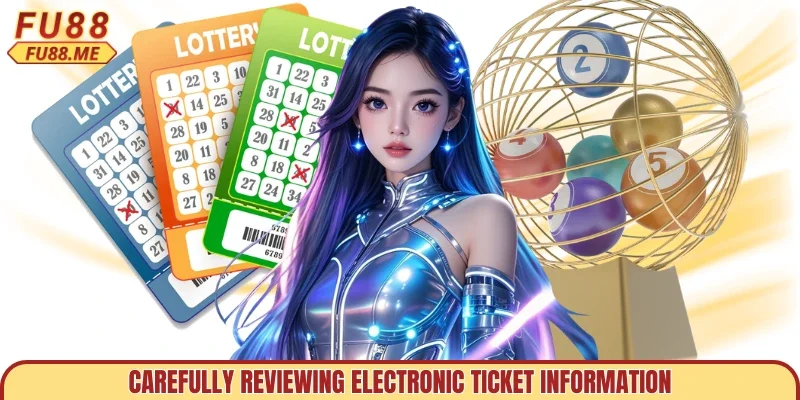 Carefully reviewing electronic ticket information